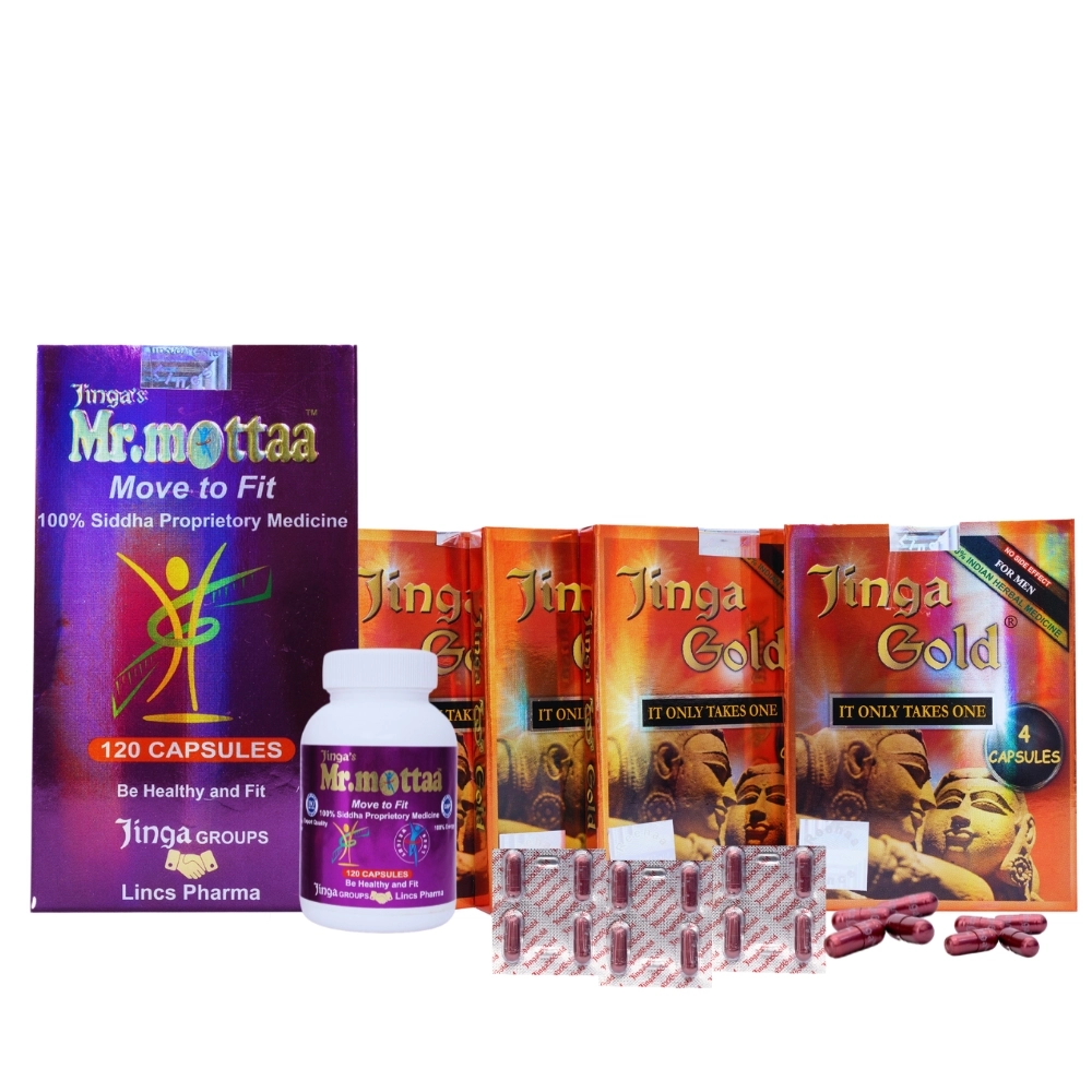 Jinga Gold 16 Capsules + Jinga’s Mr. Mottaa Combo's
