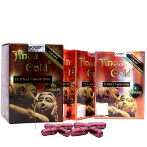 Jinga Gold 8 capsules + Jinga Gold 12 capsules + Jinga Gold 15 capsules Combo's